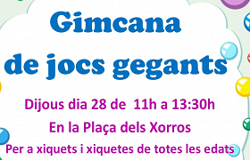 Gimcana de jocs gegants Gimcana de jocs gegants